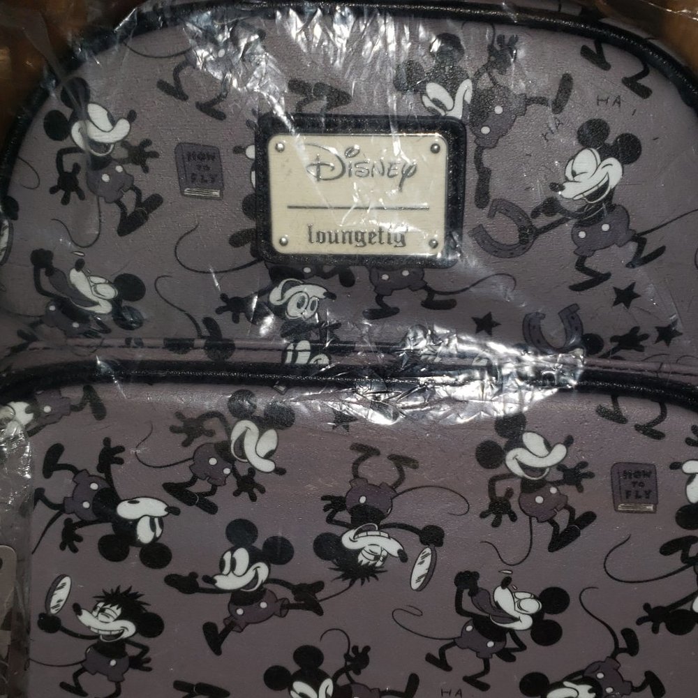 Authentic Mickey mouse bag- black and grey